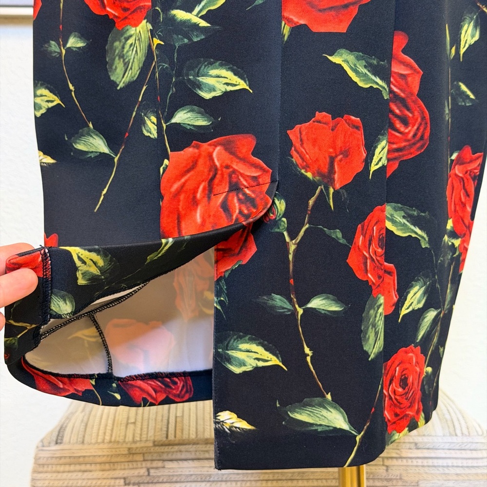 Alexia Admor Bodycon Rose Print Dress | Elegant Figure-Flattering Cocktail dress - Picture 6 of 11